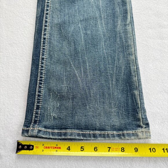 Grace In LA Women's Embroidered Easy Fit Boot Cut Stretch Blue Jeans Size 33 NWT - Picture 9 of 10